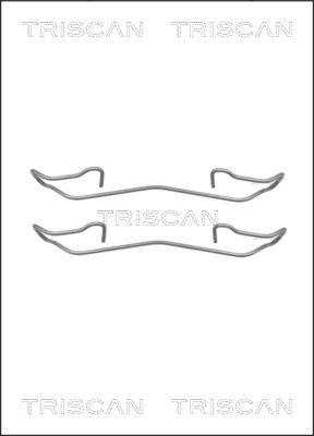 Triscan 8105 161617 - Комплект принадлежности, дискови накладки vvparts.bg