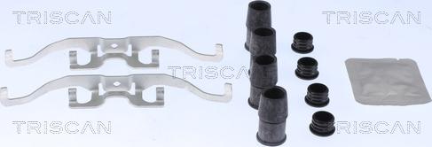 Triscan 8105 161621 - Комплект принадлежности, дискови накладки vvparts.bg