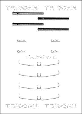 Triscan 8105 101456 - Комплект принадлежности, дискови накладки vvparts.bg