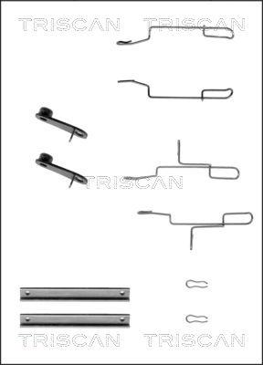 Triscan 8105 101589 - Комплект принадлежности, дискови накладки vvparts.bg