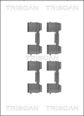 Triscan 8105 101649 - Комплект принадлежности, дискови накладки vvparts.bg