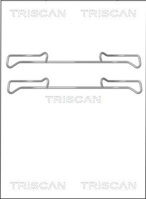 Triscan 8105 101642 - Комплект принадлежности, дискови накладки vvparts.bg
