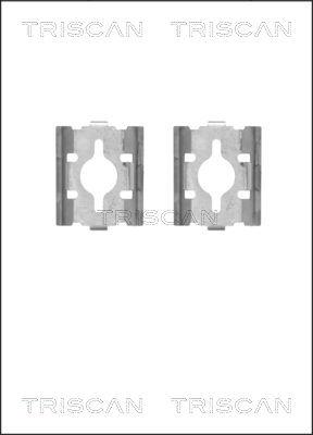 Triscan 8105 101628 - Комплект принадлежности, дискови накладки vvparts.bg