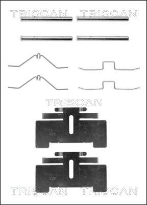 Triscan 8105 101244 - Комплект принадлежности, дискови накладки vvparts.bg