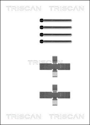 Triscan 8105 101237 - Комплект принадлежности, дискови накладки vvparts.bg