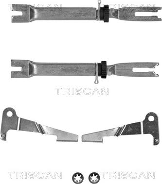 Triscan 8105 103011 - Комплект допълнителна настройка, барабанни спирачки vvparts.bg