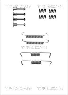 Triscan 8105 102602 - Комплект принадлежности, челюсти за ръчна спирачка vvparts.bg