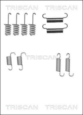 Triscan 8105 102616 - Комплект принадлежности, челюсти за ръчна спирачка vvparts.bg