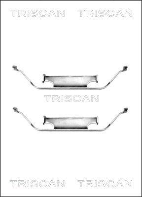 Triscan 8105 111571 - Комплект принадлежности, дискови накладки vvparts.bg