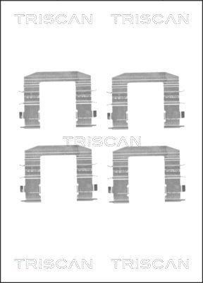 Triscan 8105 181009 - Комплект принадлежности, дискови накладки vvparts.bg