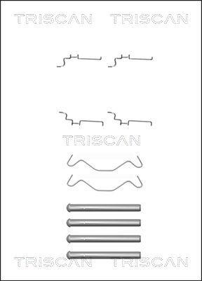 Triscan 8105 131638 - Комплект принадлежности, дискови накладки vvparts.bg
