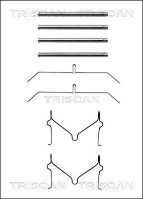 Triscan 8105 131621 - Комплект принадлежности, дискови накладки vvparts.bg