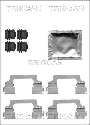 Triscan 8105 171602 - Комплект принадлежности, дискови накладки vvparts.bg