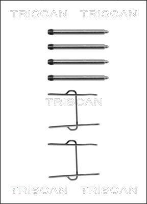 Triscan 8105 381533 - Комплект принадлежности, дискови накладки vvparts.bg