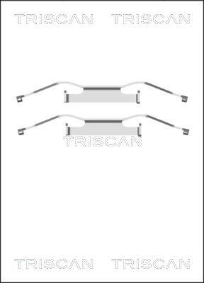 Triscan 8105 291607 - Комплект принадлежности, дискови накладки vvparts.bg