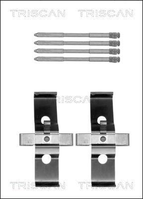Triscan 8105 291614 - Комплект принадлежности, дискови накладки vvparts.bg