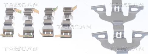 Triscan 8105 291622 - Комплект принадлежности, дискови накладки vvparts.bg