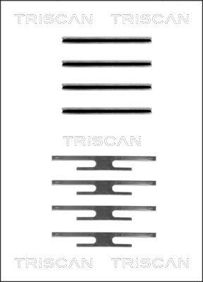 Triscan 8105 241309 - Комплект принадлежности, дискови накладки vvparts.bg