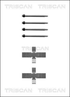 Triscan 8105 241233 - Комплект принадлежности, дискови накладки vvparts.bg