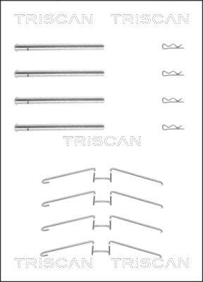 Triscan 8105 251599 - Комплект принадлежности, дискови накладки vvparts.bg