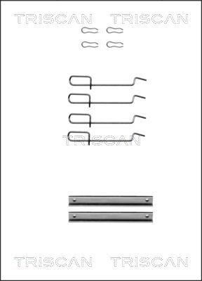 Triscan 8105 251593 - Комплект принадлежности, дискови накладки vvparts.bg