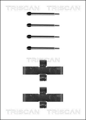 Triscan 8105 231445 - Комплект принадлежности, дискови накладки vvparts.bg