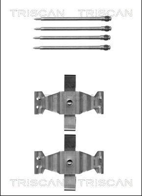 Triscan 8105 231593 - Комплект принадлежности, дискови накладки vvparts.bg