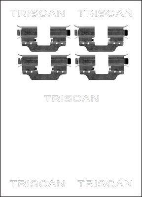 Triscan 8105 231597 - Комплект принадлежности, дискови накладки vvparts.bg