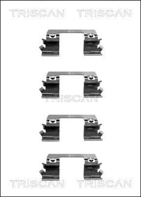 Triscan 8105 231585 - Комплект принадлежности, дискови накладки vvparts.bg