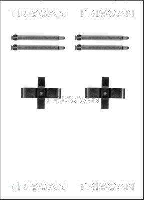 Triscan 8105 231604 - Комплект принадлежности, дискови накладки vvparts.bg