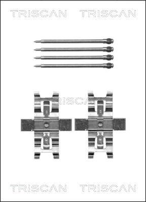 Triscan 8105 231614 - Комплект принадлежности, дискови накладки vvparts.bg