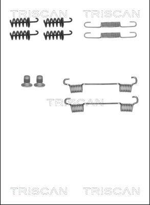 Triscan 8105 232564 - Комплект принадлежности, челюсти за ръчна спирачка vvparts.bg