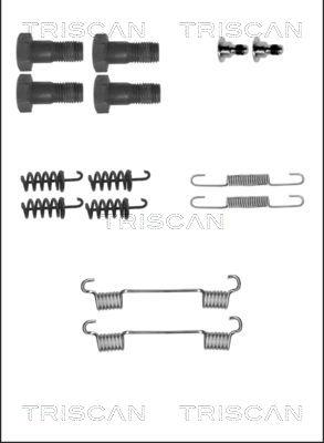 Triscan 8105 232562 - Комплект принадлежности, челюсти за ръчна спирачка vvparts.bg