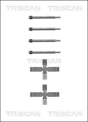 Triscan 8105 271444 - Комплект принадлежности, дискови накладки vvparts.bg