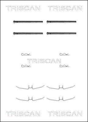 Triscan 8105 271192 - Комплект принадлежности, дискови накладки vvparts.bg