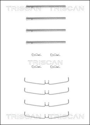 Triscan 8105 271359 - Комплект принадлежности, дискови накладки vvparts.bg