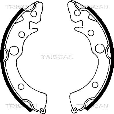 Triscan 8100 40418 - Комплект спирачна челюст vvparts.bg