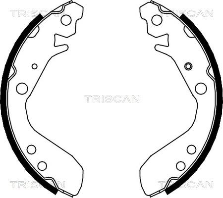 Triscan 8100 40006 - Комплект спирачна челюст vvparts.bg