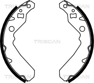 Triscan 8100 41615 - Комплект спирачна челюст vvparts.bg