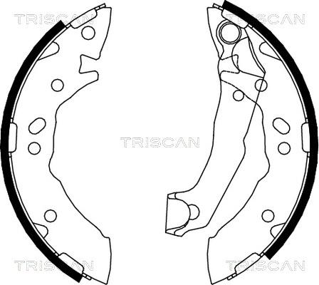 Triscan 8100 43627 - Комплект спирачна челюст vvparts.bg