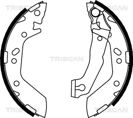 Triscan 8100 43012 - Комплект спирачна челюст vvparts.bg