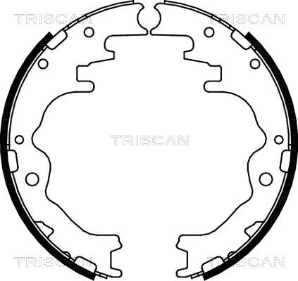 Triscan 8100 50526 - Комплект спирачна челюст vvparts.bg