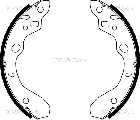 Triscan 8100 50611 - Комплект спирачна челюст vvparts.bg