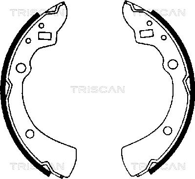 Triscan 8100 50359 - Комплект спирачна челюст vvparts.bg