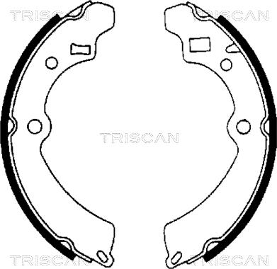 Triscan 8100 69521 - Комплект спирачна челюст vvparts.bg