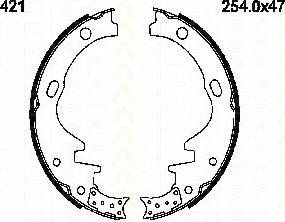 Triscan 8100 14421 - Комплект спирачна челюст vvparts.bg