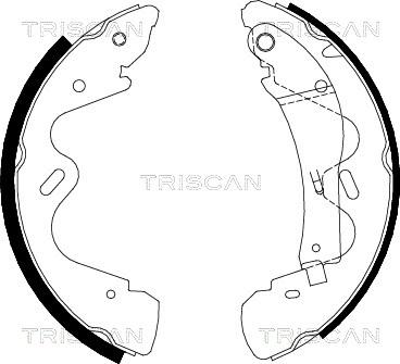 Triscan 8100 14005 - Комплект спирачна челюст vvparts.bg