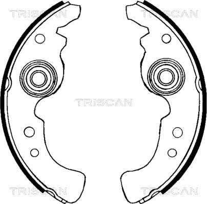 Triscan 8100 15486 - Комплект спирачна челюст vvparts.bg