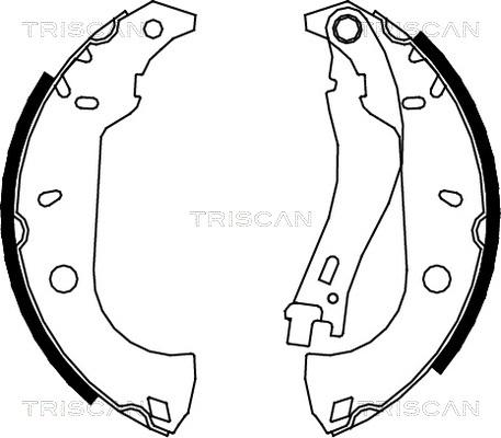 Triscan 8100 15483 - Комплект спирачна челюст vvparts.bg