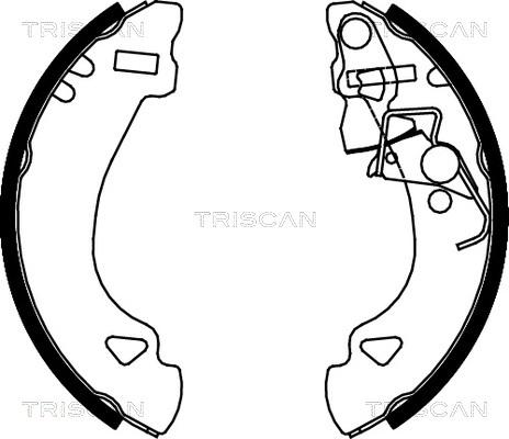 Triscan 8100 15548 - Комплект спирачна челюст vvparts.bg